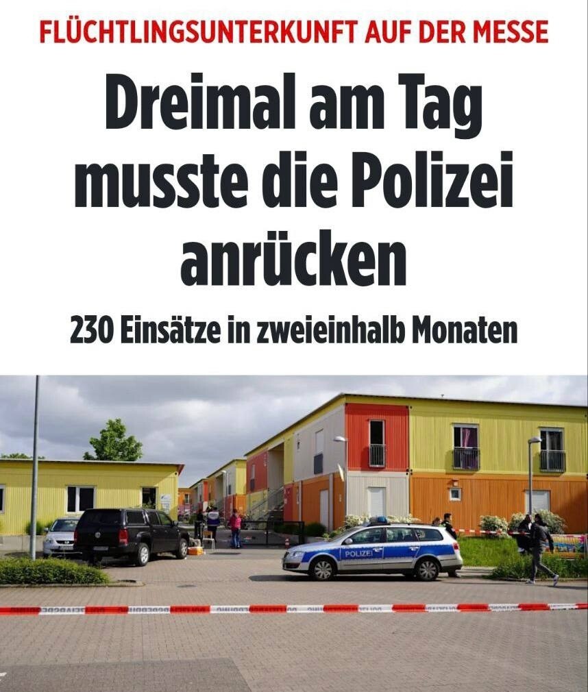 «Полиция должна была приезжать три раза в день»: Bild обнаружила, что самыми криминальными точками в немецких городах стали общежития украинских беженцев