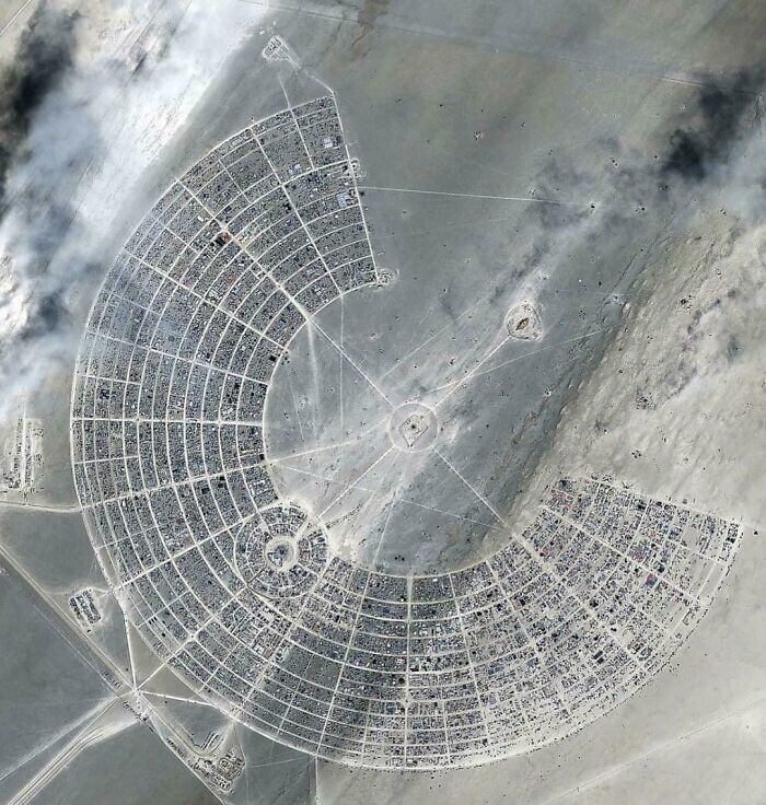 27. Фестиваль Burning Man, вид сверху