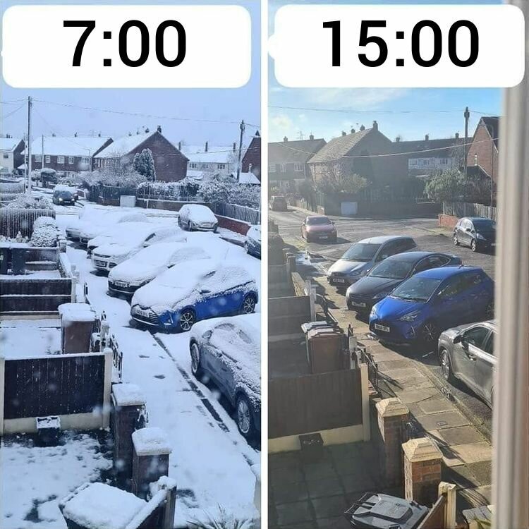 Британская погода в двух фотографиях