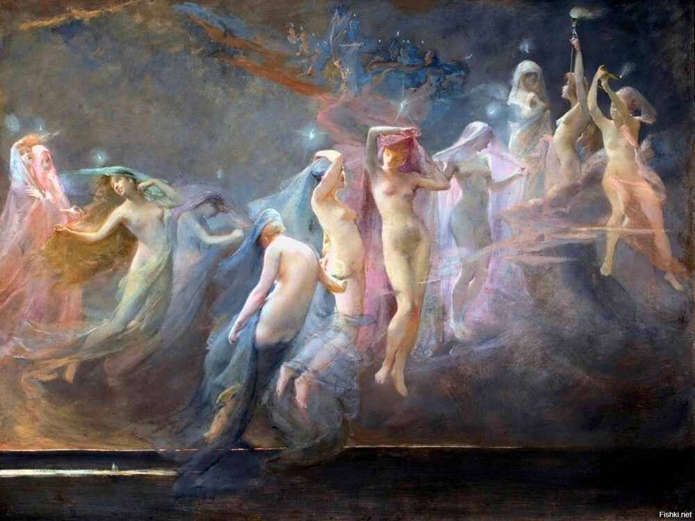 «Утренние звёзды», 1887 — Сара Додсон (1847-1906)