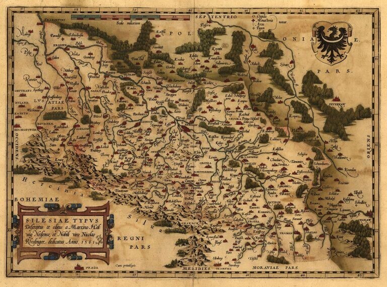 16. Карта Силезии, 1561 г.
