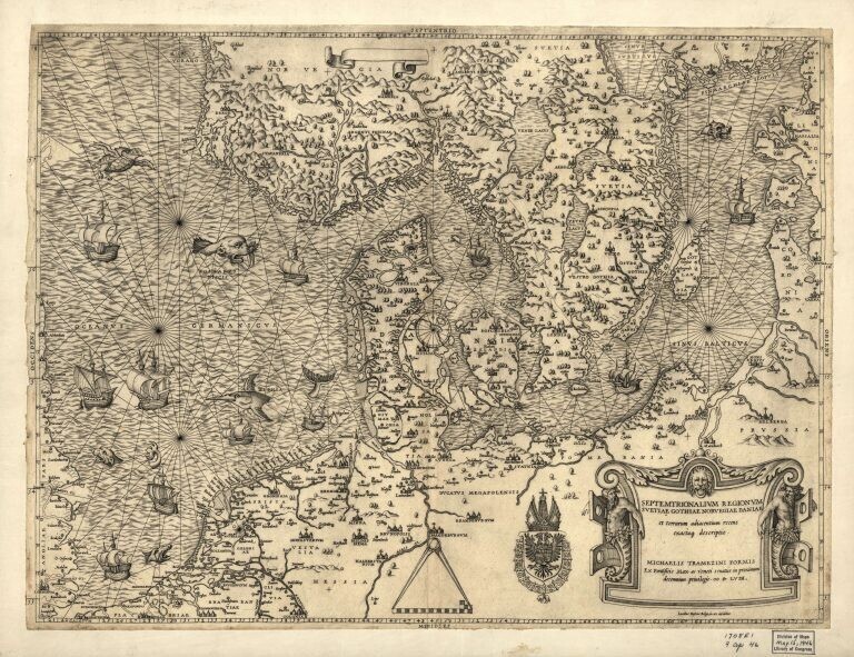 14. Ещё одна карта Дании, 1585 г.