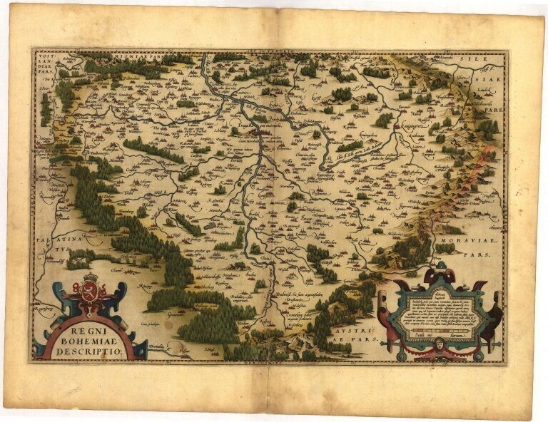 15. Карта Богемии, 1570 г.
