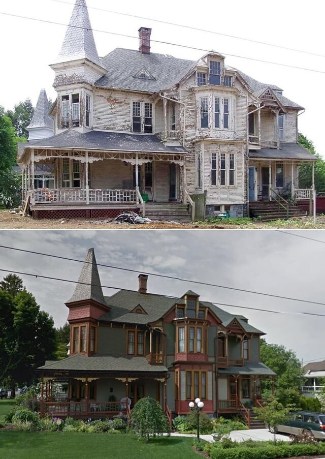 4. Викторианский дом 1887 года до и после реставрации
