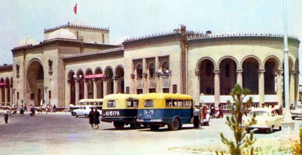 Ашхабад. Железнодорожный вокзал, 1961 год.