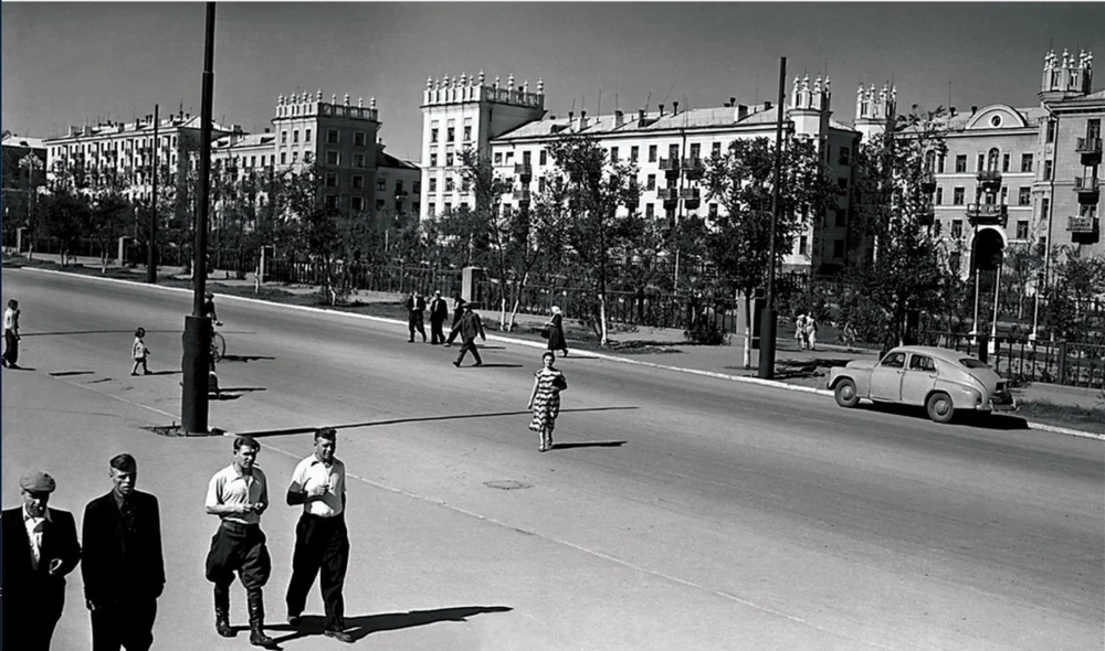 Магнитогорск Челябинской области. Соцгород, 1953-1954 годы.