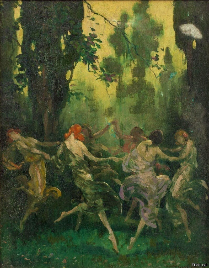 «Танец лесных нимф», 1905 — Уоррен Б