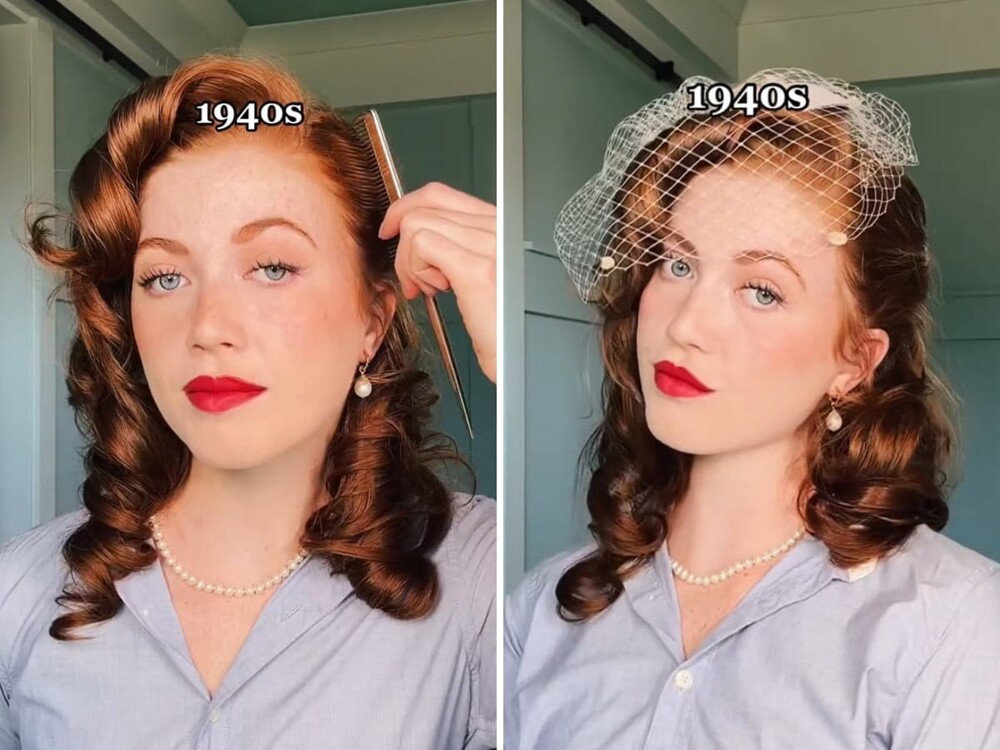 От гламура до невинной простоты: девушка показала, как за 100 лет поменялась мода на женские причёски