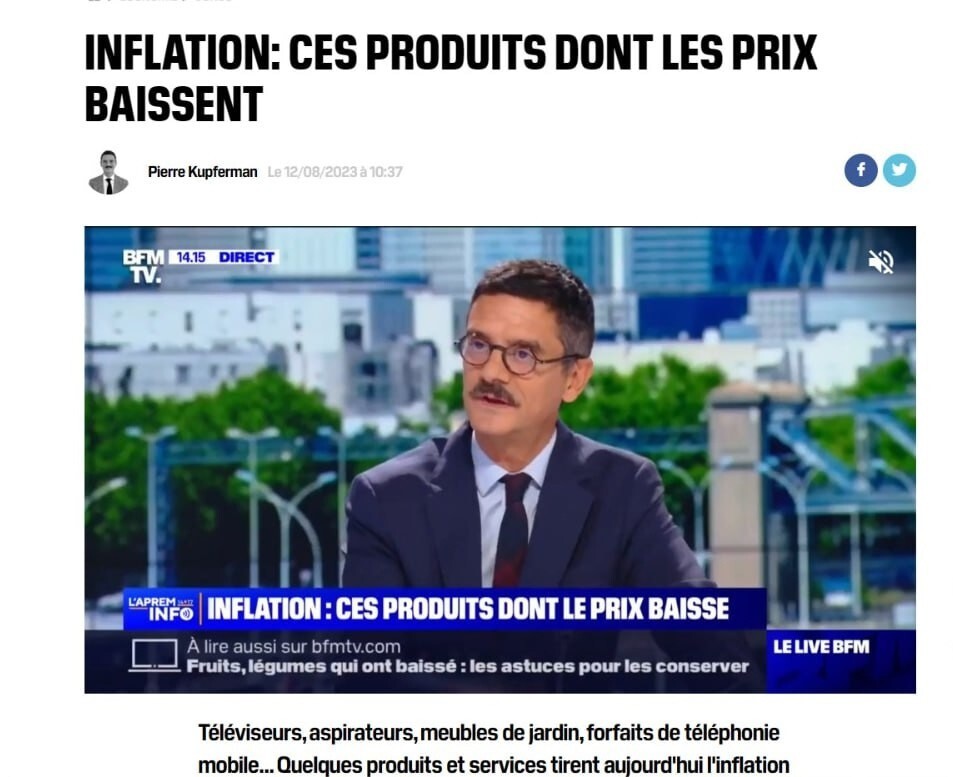 Французы резко сократили покупки продуктов из-за инфляции