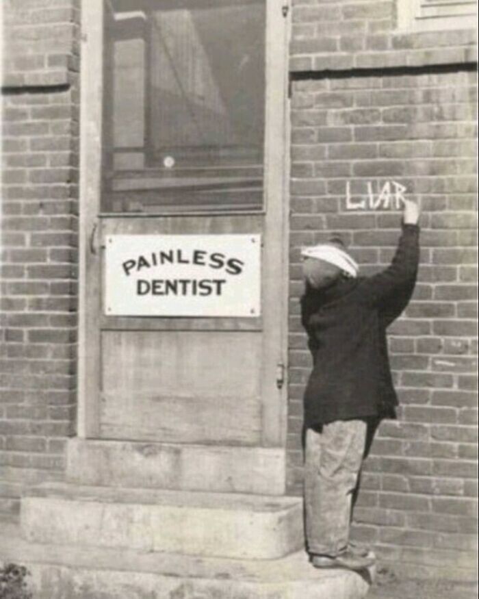 1. Плохой отзыв о "безболезненном дантисте" в 1920-х