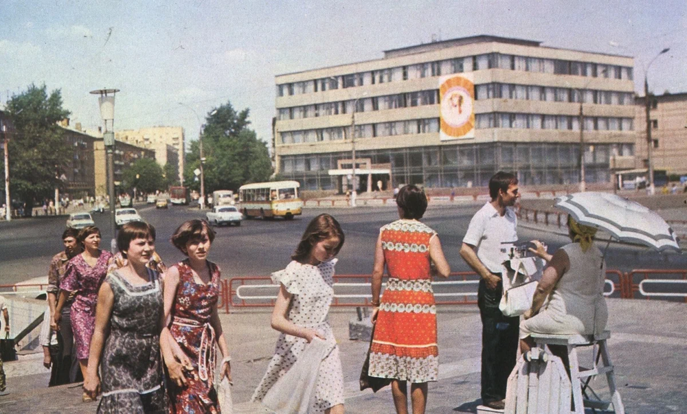 Липецк, площадь Плеханова. Ориентировочно начало 1980-х годов.