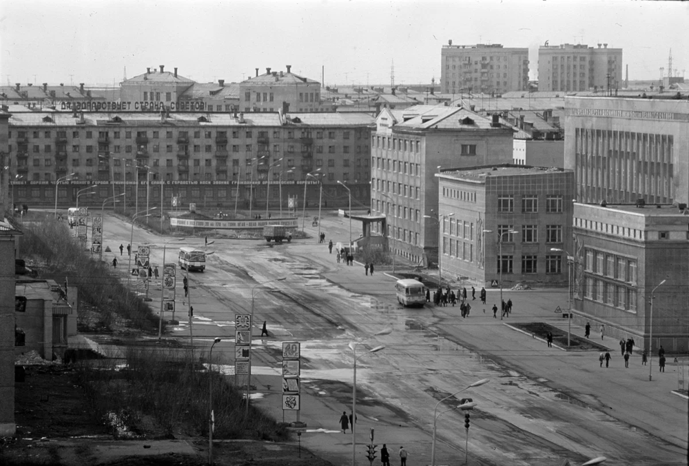 Воркута, площадь Юбилейная, 1970-е годы.