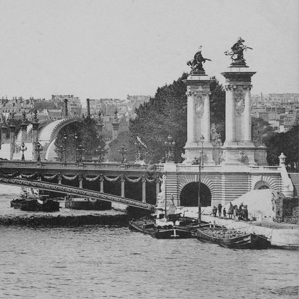 Мост Александра Третьего. Париж. Франция. 1902 год