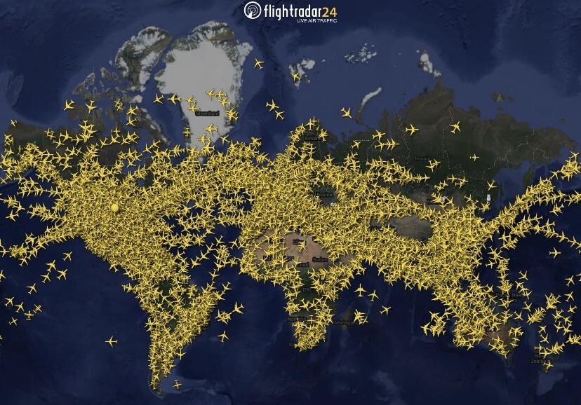 12. Более 20 000 рейсов в воздухе "прямо сейчас"