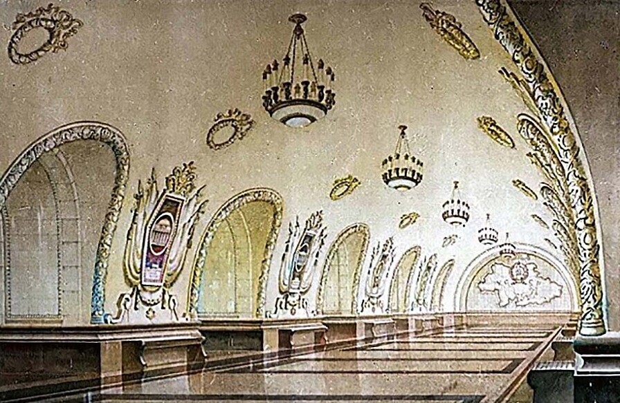 Киев, станция метро «Вокзальная», 1960 год