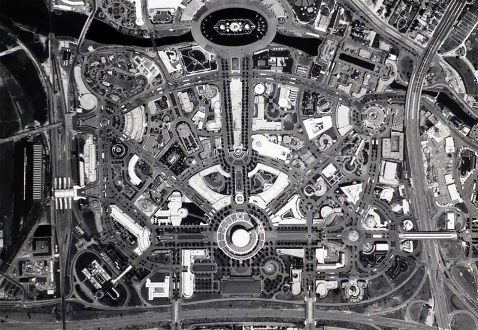 Всемирная выставка 1939 года в Нью-Йорке: вид с воздуха