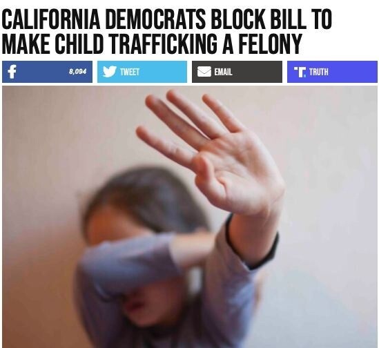 В Калифорнии заблокировали законопроект, который сделал бы торговлю несовершеннолетними «серьезным преступлением»