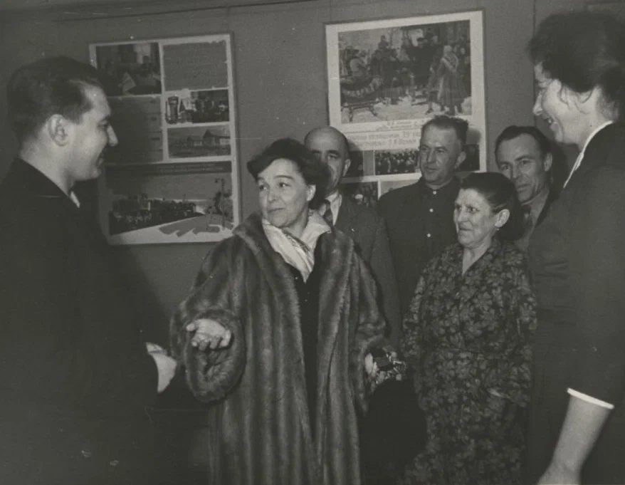 Вера Марецкая в «Горках Ленинских» на открытии Университета культуры, 1961 год