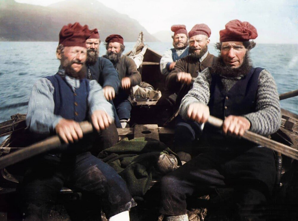 Рыбаки с Фарерских островов, 1898 год