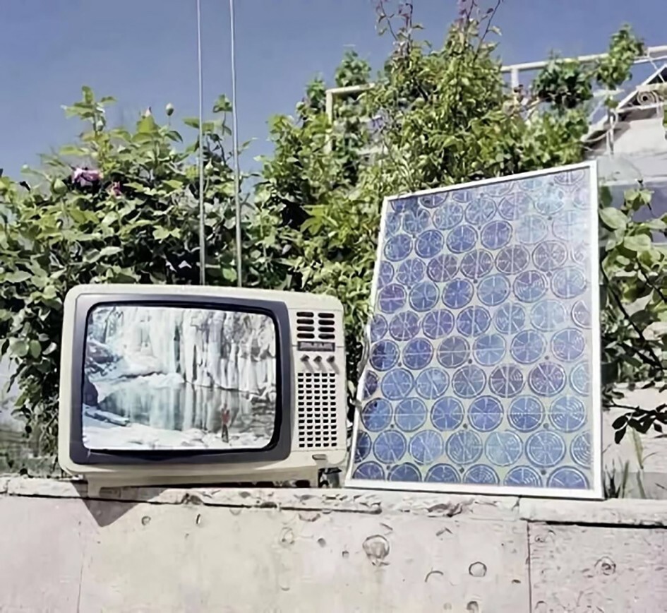 Телевизор на солнечной энергии. Туркменская ССР, 1989 год