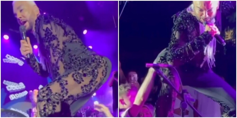 "Что за гадость?": на концерте в Турции Киркоров дал слушателям потрогать свой треугольный зад