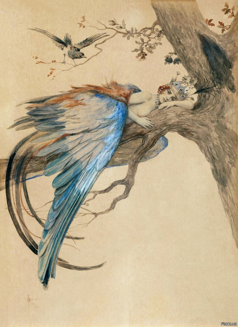 «Синяя Птица (Птица Сиринъ)» — Сергей Сергеевич Соломко (1867–1928)