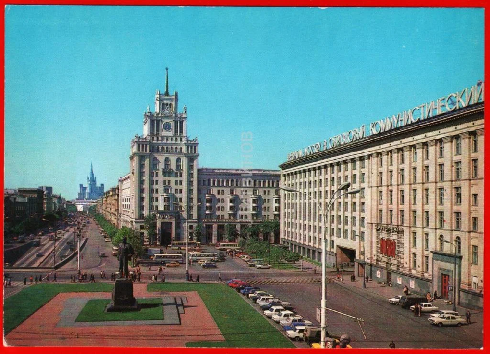 Москва, площадь Маяковского, 1980 год.
