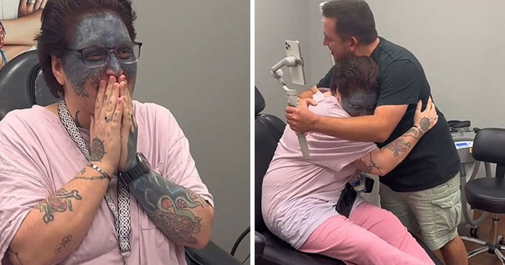 Женщине, чьё лицо было изуродовано татуировкой против её воли, помог видеоблогер