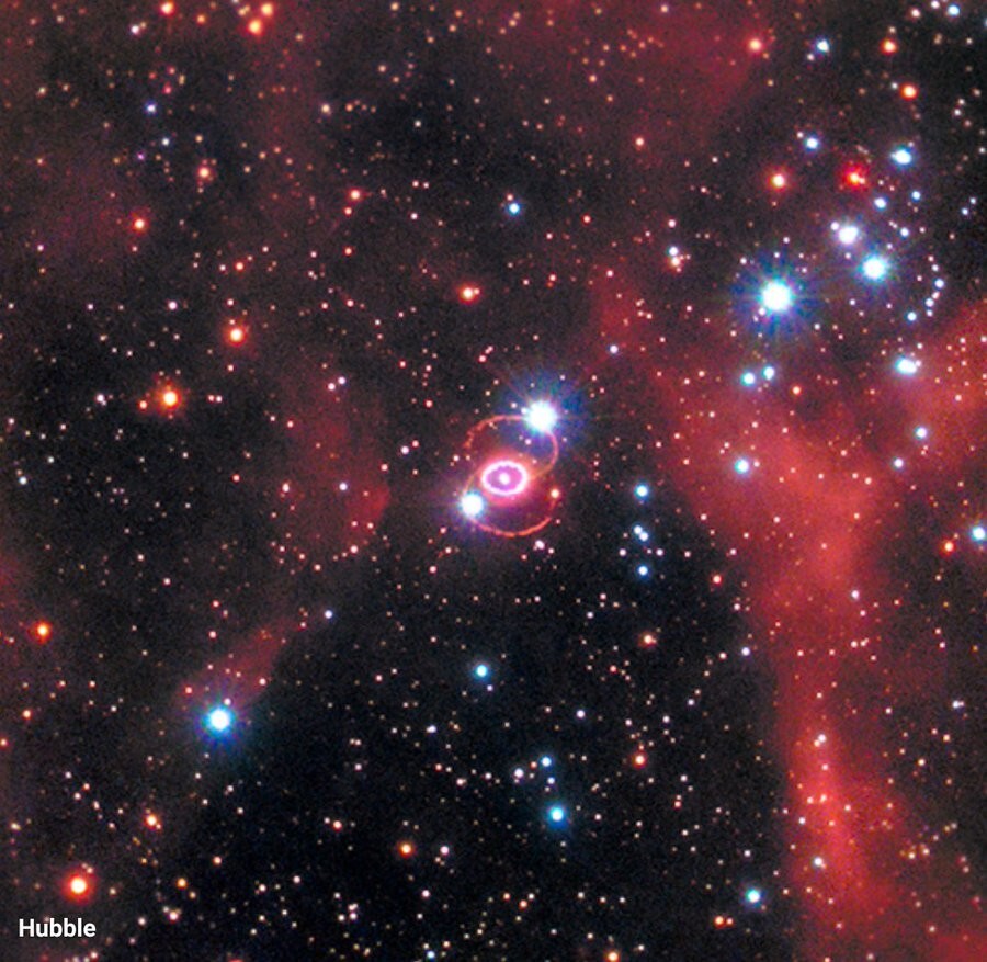 23. Уэбб фотографирует сверхновую звезду SN 1987A с 1990 года