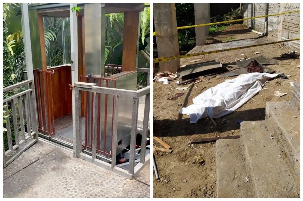 Стеклянный лифт с сотрудниками отеля на Бали рухнул в ущелье с высоты 90 метров