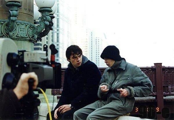 Сергей Бодров и Дарья Лесникова в роли Даши-Мерилин на съёмках фильма «Брат 2». США, 31 октября 1999 года.