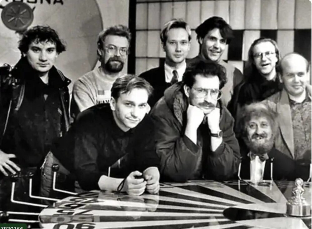 Съемки пародии «Оба–на!» на «Поле чудес» 1992 год.