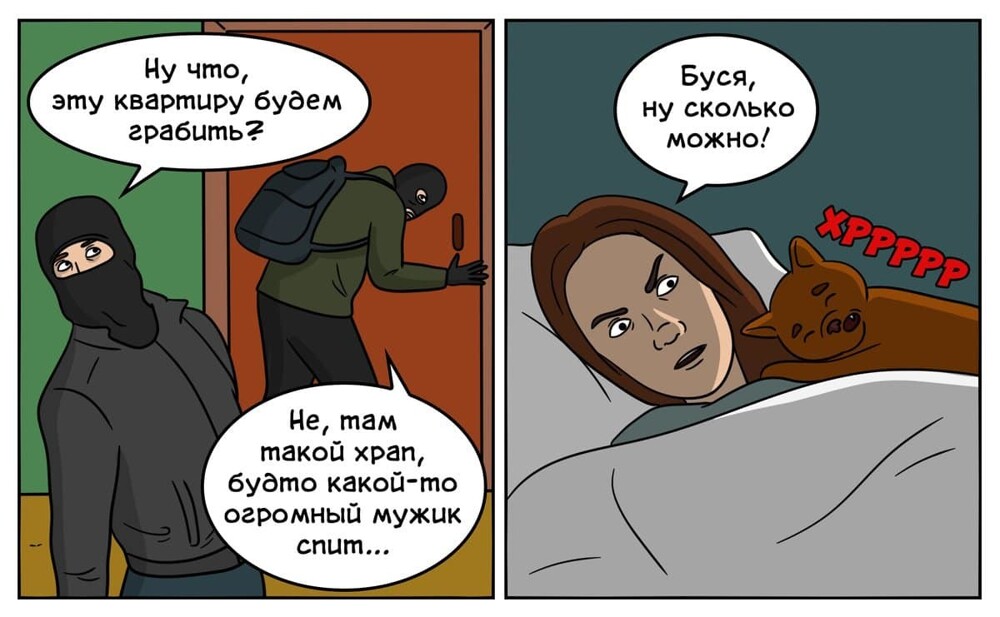 Российский художник нарисовал забавные комиксы о животных