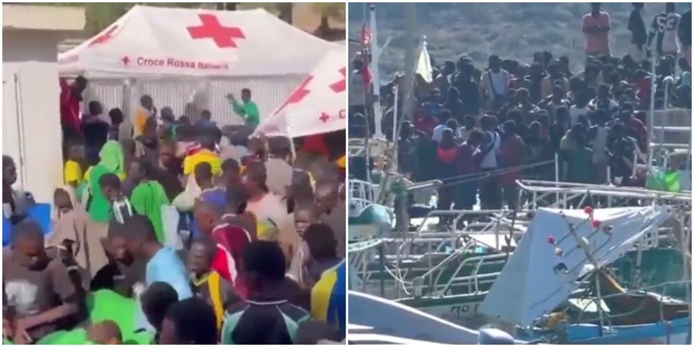 На острове Лампедуза объявили ЧП из-за нашествия мигрантов