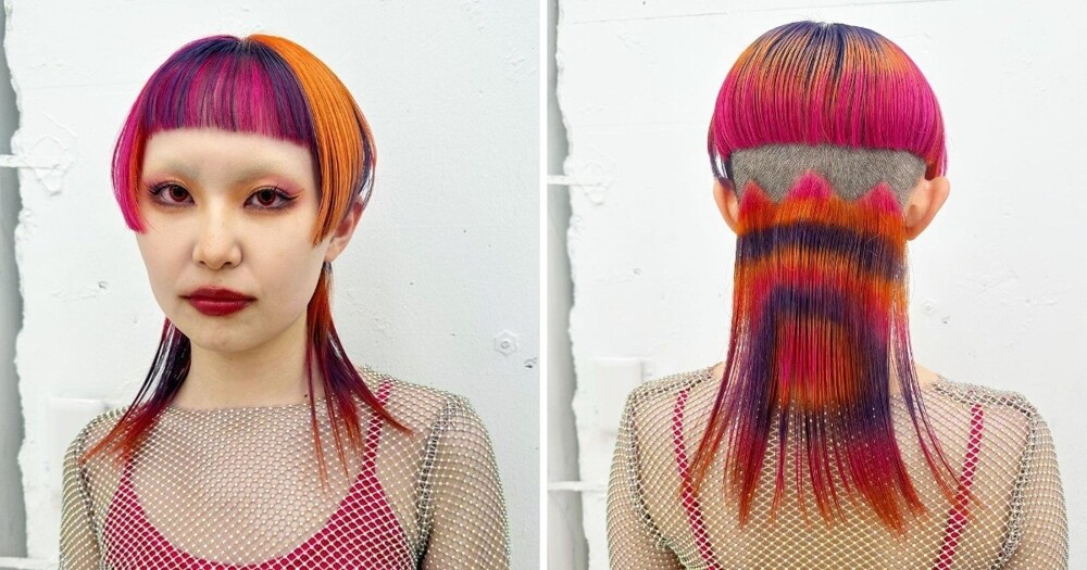 12 странных и безумных дизайнов причёсок