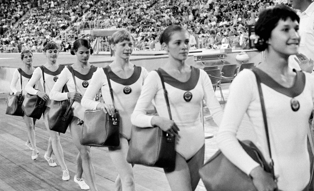 Гимнастки Советского Союза на мюнхенской Олимпиаде