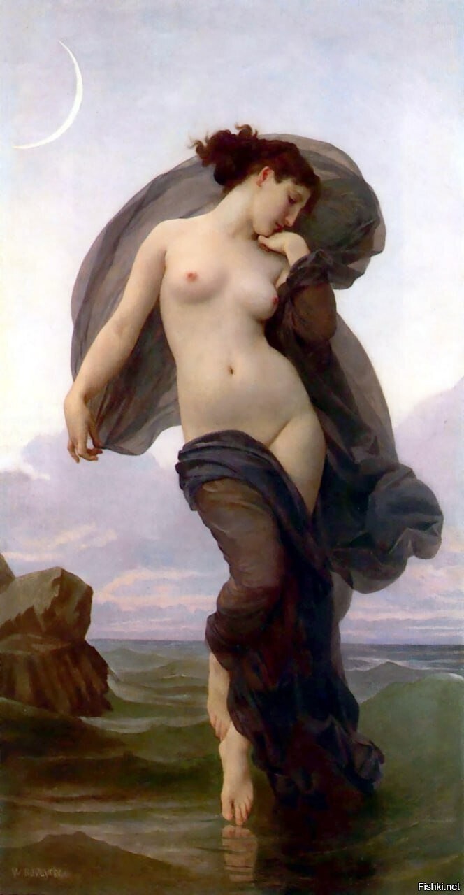 «Вечернее настроение»,1882 — Вильям Бугро (1825-1905)