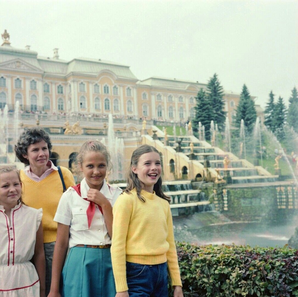 Саманта Смит в Петергофе.