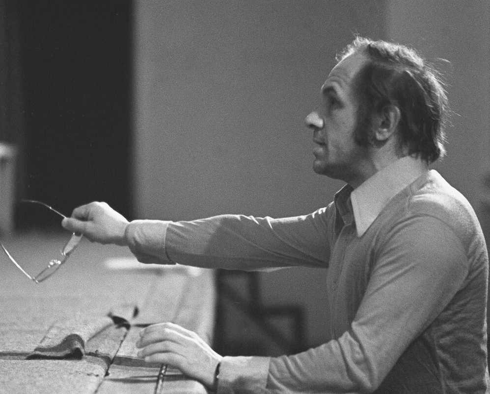  Лев Дуров во время репетиции, 1977 год