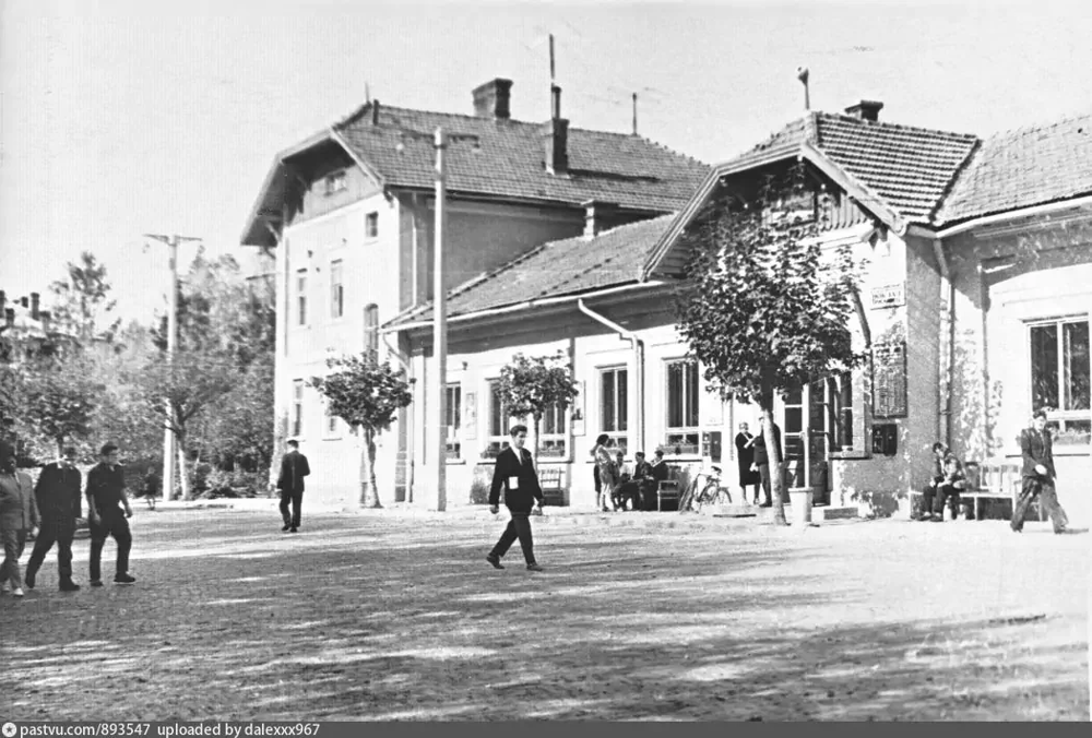 Трускавец, Львовская область, УССР. Привокзальная площадь, 09.1966 года.