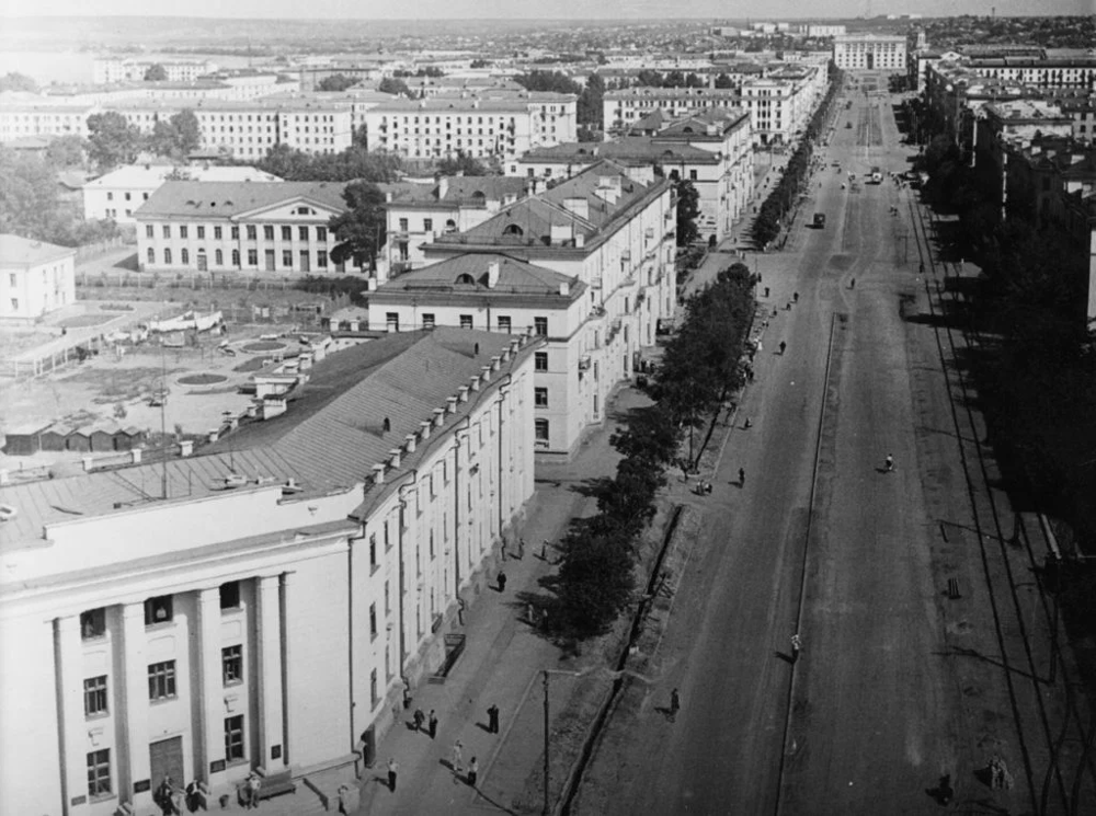 Кемерово, Советский проспект, 1957-1960 годы.