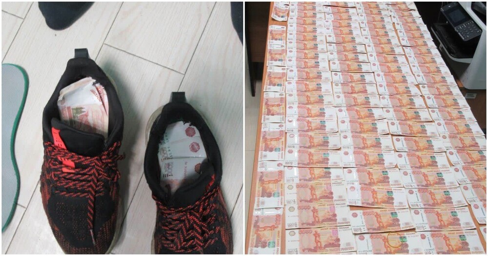 Китаец спрятал полмиллиона рублей в кроссовках и попытался вывезти в КНР