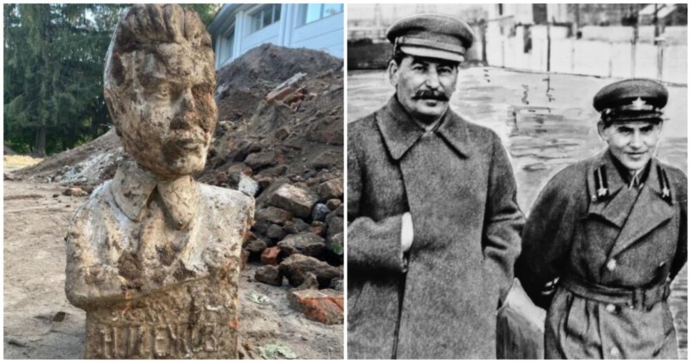 В Орле откопали уникальный бюст "кровавого карлика" Николая Ежова