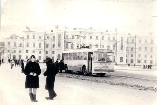 Оренбург, в районе железнодорожного вокзала, 1967 год.