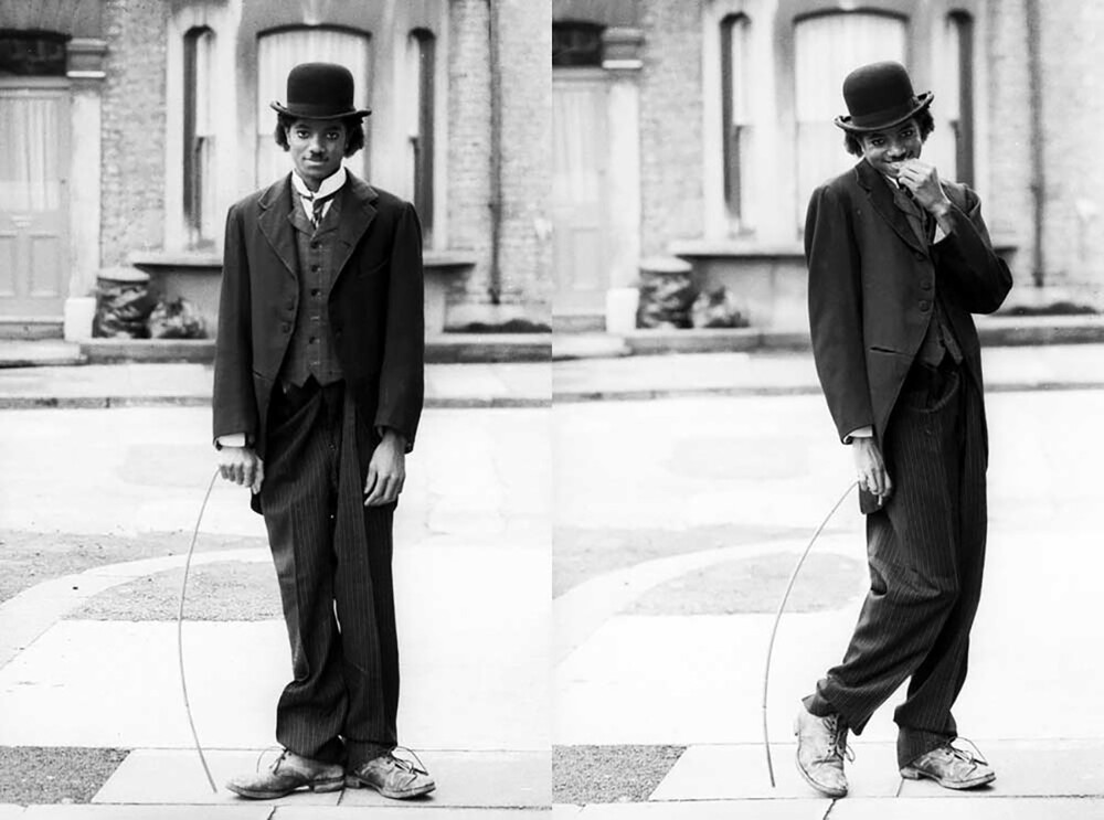 17. Майкл Джексон в образе Чарли Чаплина в 1979 году