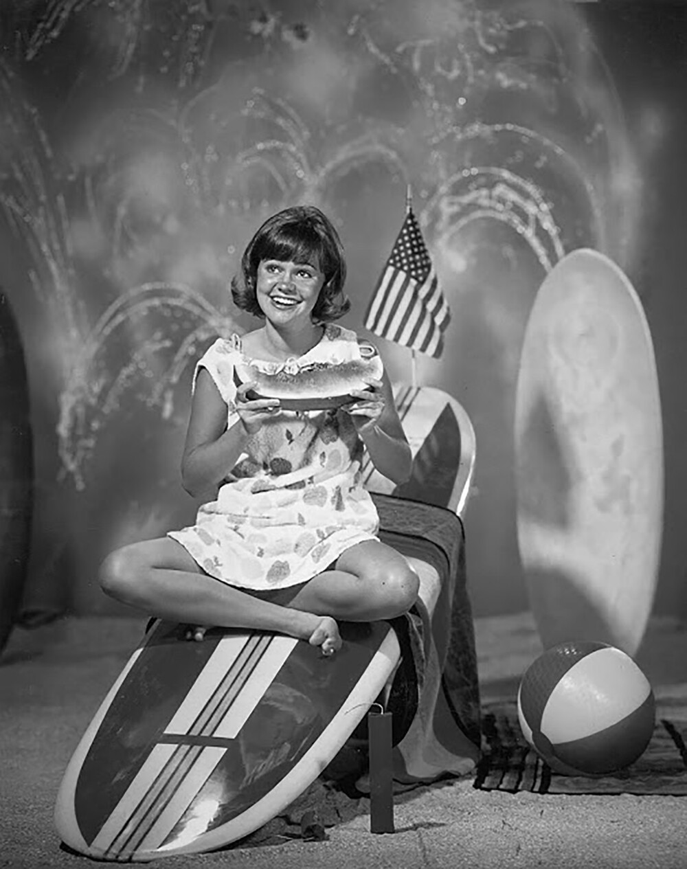14. Актриса Салли Филд на шоу в 1965 году