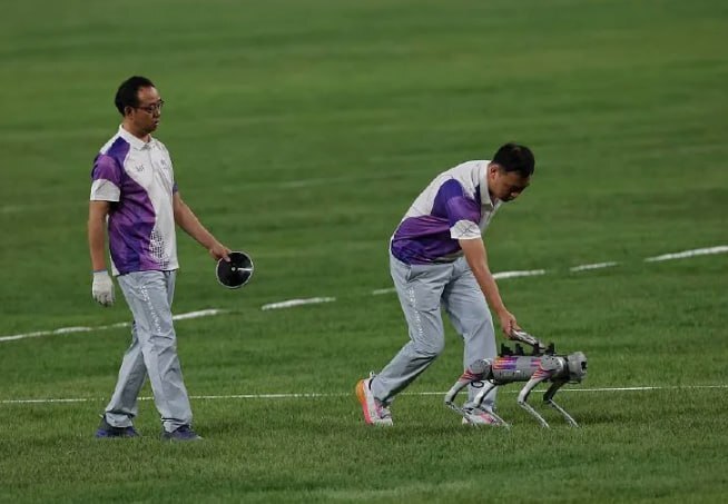 Собаки-роботы частично заменили волонтеров на Азиатских играх в Китае
