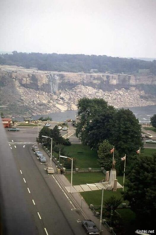 Ниагарский водопад без воды июнь 1969