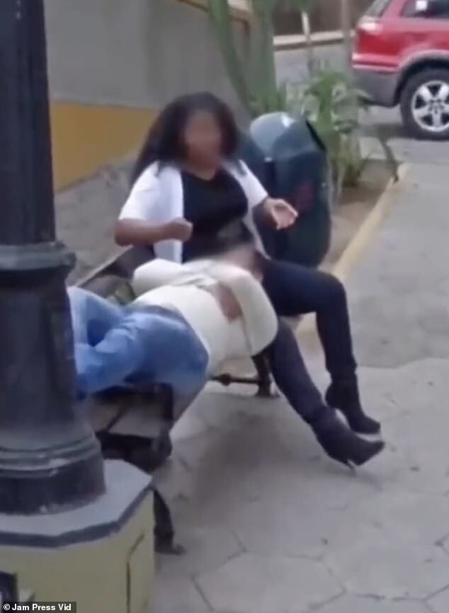 Однако видео заканчивается кадром, на котором мужчина, который, по словам Джулианы Лимы, и есть её парень, кладет голову на колени какой-то женщины на уличной скамейке