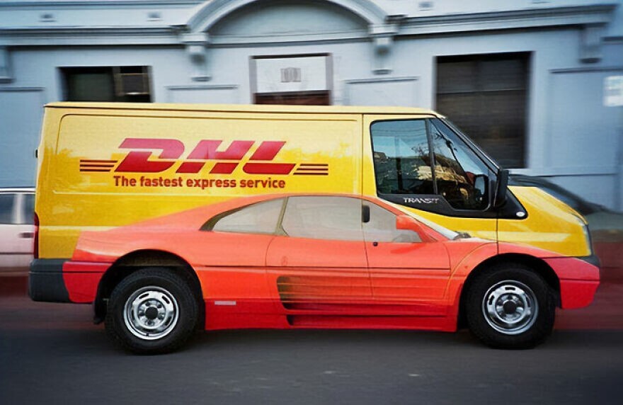 20. DHL: «Самая быстрая служба экспресс-доставки»
